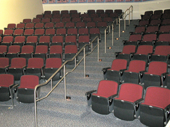 Seats of the lecture theater of Civic Hall
