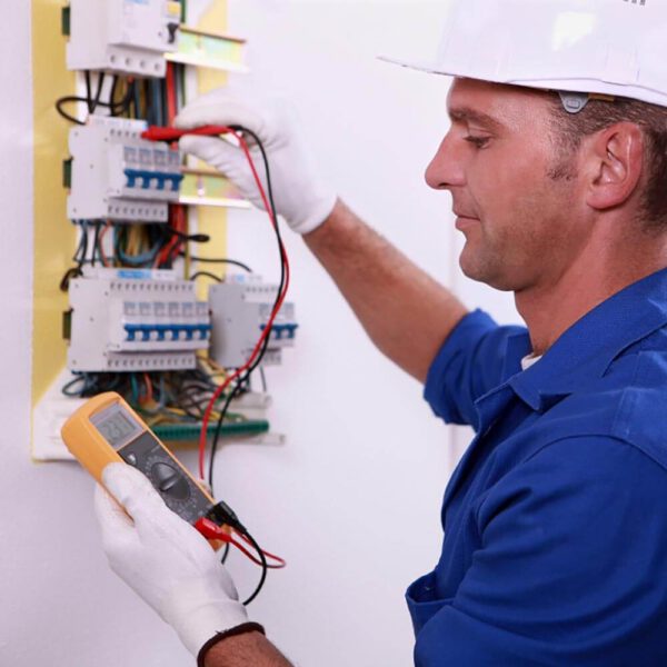 A male electrical inspector