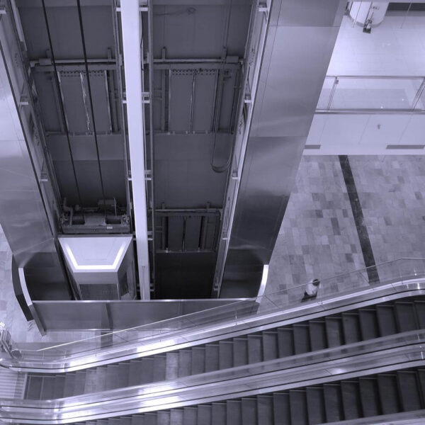Image of elevator and escalator.