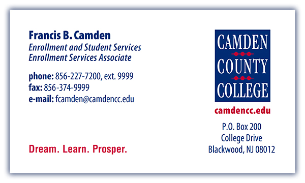 CCC Business Card Example