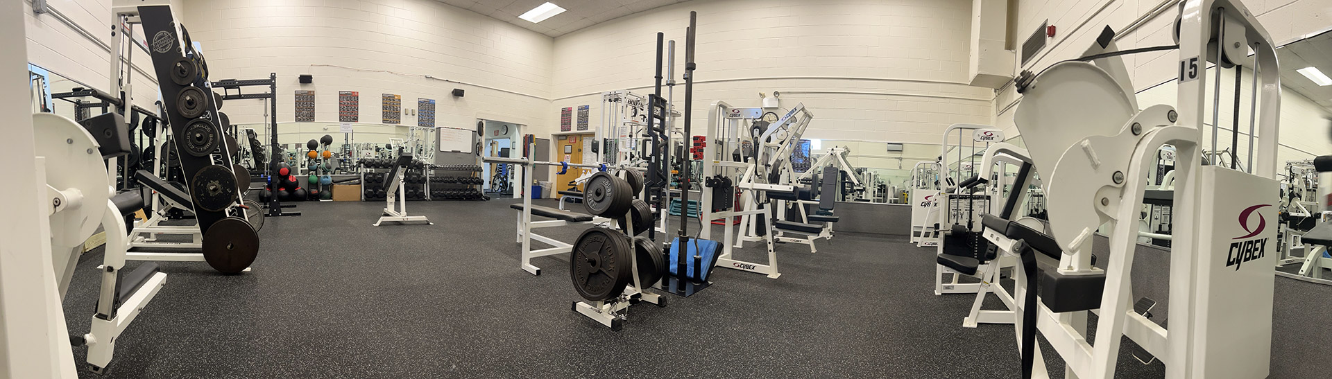 panoramic view of CCC's Wellspring Fitness Center