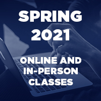 Spring 2021 semester mix of online and in-person classes