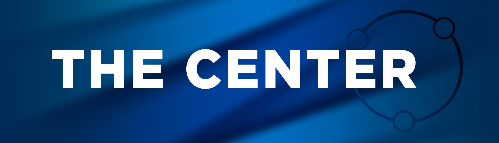 The Center on a blue background